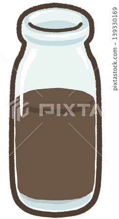 Opened, partially consumed coffee milk 139330169