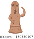 Illustration of Haniwa from the Kofun period 139330407