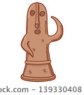 Illustration of Haniwa from the Kofun period 139330408