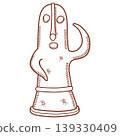 Illustration of Haniwa from the Kofun period 139330409