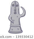 Illustration of Haniwa from the Kofun period 139330412
