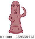 Illustration of Haniwa from the Kofun period 139330418
