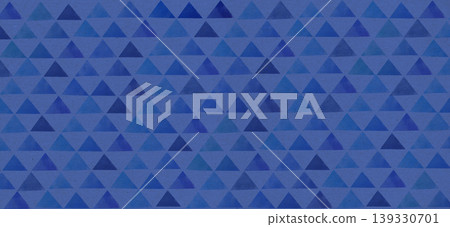 Hand-drawn Japanese pattern background material. Scale pattern. A faded, retro look on a kraft paper background. Japanese style, traditional, Japan, pattern. 139330701