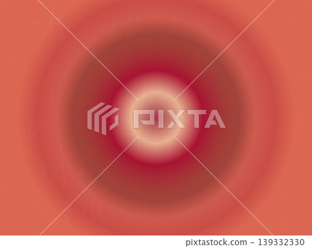 Concentric circles of red and peach with bright center and textured surface. Concentric circles of red and peach with bright center and textured surface. 139332330