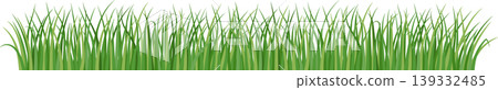 Green grass lawn, border or meadow vector illustration set. Horizontal background Green grass lawn, border or meadow vector illustration set. Horizontal background 139332485