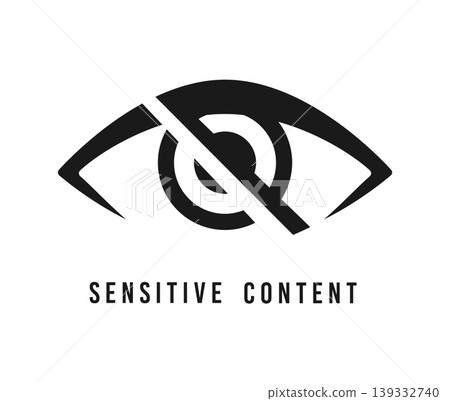 Sensitive content, restricted material icon or sign. Sensitive content or media icon, censored data video sign. Hidden password or photo warning pictogram Sensitive content, restricted material icon or sign. Sensitive content or media icon, censored data video sign. Hidden password or photo warning pictogram 139332740
