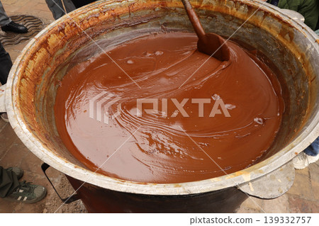 hot chocolate in a bowl hot chocolate in a bowl 139332757
