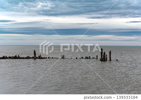 Remains of the old pier. Remains of the old pier. 139333104