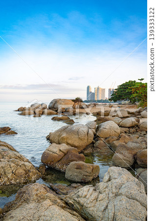 Seaside with beautiful sea and sky Seaside with beautiful sea and sky 139333122