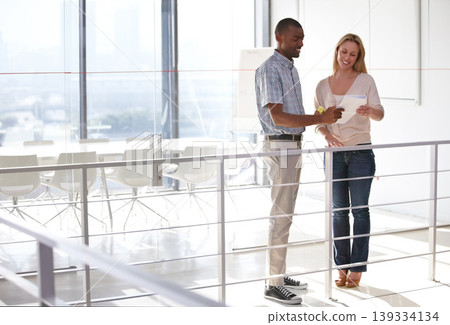 Business people, paperwork and teamwork for planning, reading proposal and manager advice of company budget. Employees or man and woman in diversity with documents, financial report and payroll data Business people, paperwork and teamwork for planning, reading proposal and manager advice of company budget. Employees or man and woman in diversity with documents, financial report and payroll data 139334134
