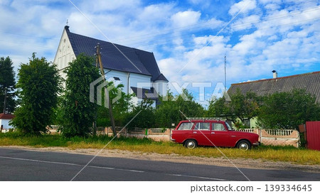 The 16th-century Catholic Church of the Holy Trinity in the Belarusian agro-town of Chernavchitsy, Brest The 16th-century Catholic Church of the Holy Trinity in the Belarusian agro-town of Chernavchitsy, Brest 139334645