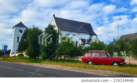 The 16th-century Catholic Church of the Holy Trinity the Belarusian agro-town of Chernavchitsy, Brest The 16th-century Catholic Church of the Holy Trinity the Belarusian agro-town of Chernavchitsy, Brest 139334646