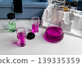 Portable water testing kit with sample vials and container 139335359