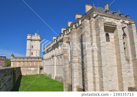 Vincennes Castle, a French castle standing under a blue sky, on the outskirts of Paris (April 24, 2026) 139335713