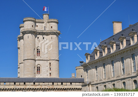 Vincennes Castle, a French castle standing under a blue sky, on the outskirts of Paris (April 24, 2026) 139335717