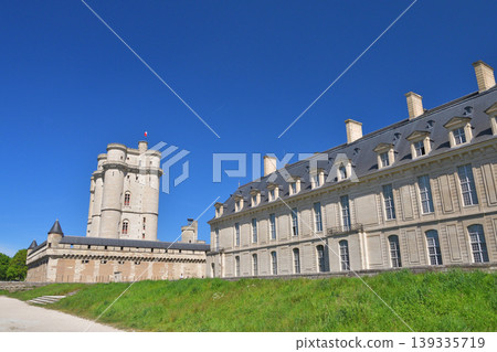 Vincennes Castle, a French castle standing under a blue sky, on the outskirts of Paris (April 24, 2026) 139335719