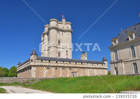 Vincennes Castle, a French castle standing under a blue sky, on the outskirts of Paris (April 24, 2026) 139335720