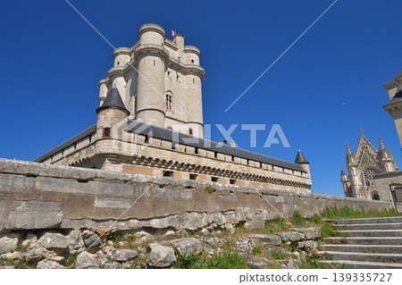 Vincennes Castle, a French castle standing under a blue sky, on the outskirts of Paris (April 24, 2026) 139335727