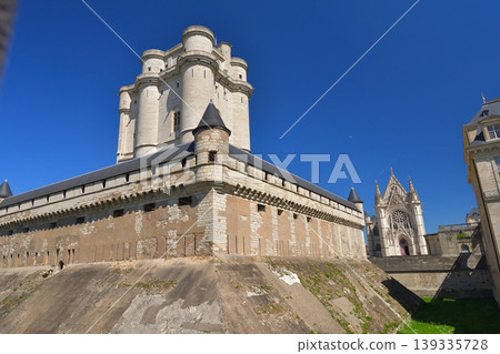 Vincennes Castle, a French castle standing under a blue sky, on the outskirts of Paris (April 24, 2026) 139335728
