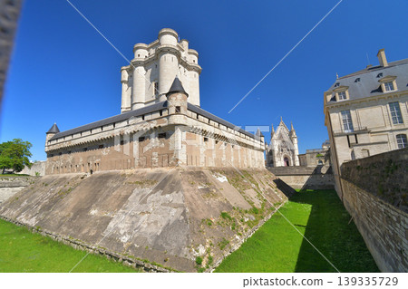 Vincennes Castle, a French castle standing under a blue sky, on the outskirts of Paris (April 24, 2026) 139335729