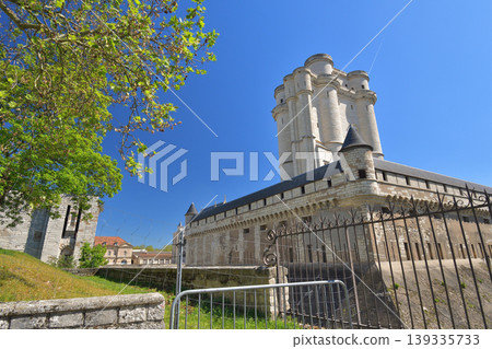 Vincennes Castle, a French castle standing under a blue sky, on the outskirts of Paris (April 24, 2026) 139335733