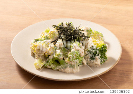 Broccoli with mayonnaise 139336502