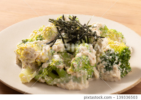 Broccoli with mayonnaise 139336503