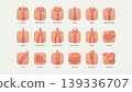 Pumpkin Icons Collection in Flat Minimal Vector Illustration Style 139336707