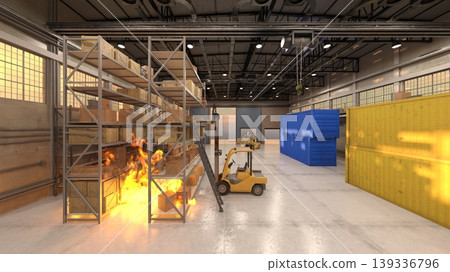 warehouse fire 139336796