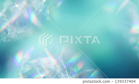 藍綠色背景與漏光材料 藍綠色背景與漏光材料 139337404