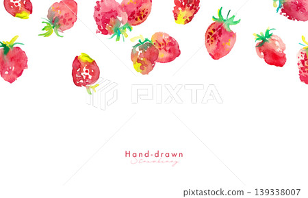 春季草莓插畫。水彩畫。水彩風格的草莓向量插圖。手繪草莓材。 春季草莓插畫。水彩畫。水彩風格的草莓向量插圖。手繪草莓材。 139338007