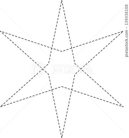 Star dash line Star dash line 139338108