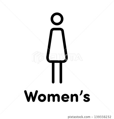 女廁的簡易線條圖 139338232