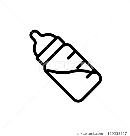 用簡單的線條繪製的象形圖,表示哺乳室和奶瓶。 用簡單的線條繪製的象形圖,表示哺乳室和奶瓶。 139338237