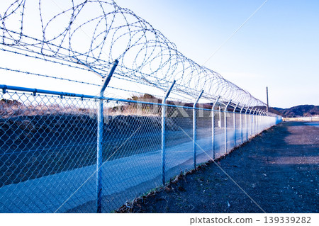 landscape with fence landscape with fence 139339282