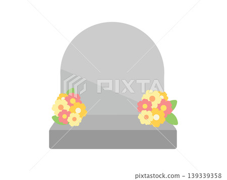 Illustrations of pet graves 139339358