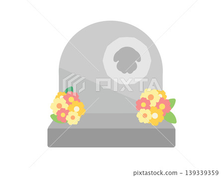 寵物墓地插圖（兔子） 139339359