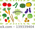 A set of illustrations of various vegetables_01 139339404