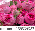 Romantic Floral Background of Fresh Pink Roses 139339587