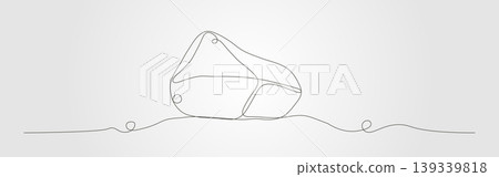 continues abstract big stone line art vector illustration background design 139339818