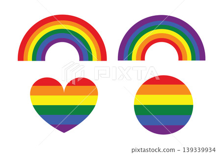 Love is Love, LGBT flag, rainbow color love symbol, pride month in June, vector illustration. Love is Love, LGBT flag, rainbow color love symbol, pride month in June, vector illustration. 139339934