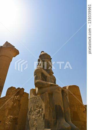 Luxor Temple, seated statue of Ramesses II, Luxor Luxor Temple, seated statue of Ramesses II, Luxor 139339961