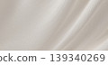 Natural white canvas fabric texture background with soft elegant folds 3D render 139340269