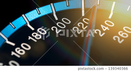 Detail of needle of odometer or speedometer of a car 14 Detail of needle of odometer or speedometer of a car 14 139340366