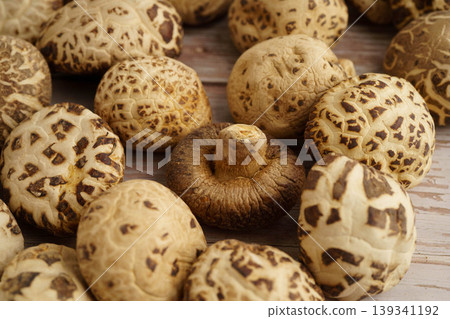 Dried shiitake mushroom, organic nature healthy food. 139341192