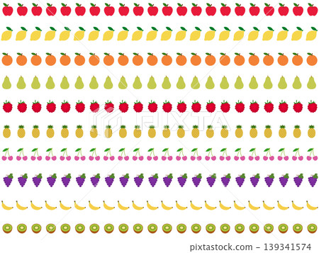 Fruit-themed decorative border ① Fruit-themed decorative border ① 139341574