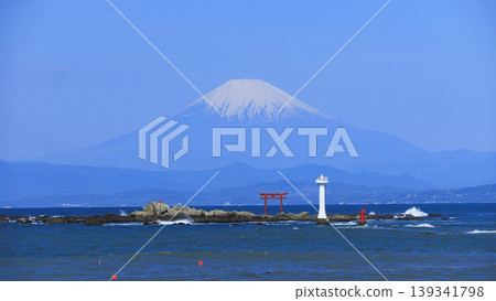 從真瀨海岸眺望富士山 從真瀨海岸眺望富士山 139341798
