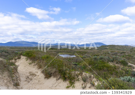 Cotters bay with blue sky at Wilsons Promontory National Park Victoria, Australia. 139341929