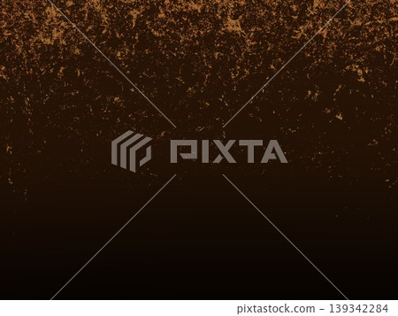 Industrial decay. Rustic texture. Dark brown background with copper-gold distressing at the top, transitioning from crackled metallic splatter into a deep, solid dark void at the bottom Industrial decay. Rustic texture. Dark brown background with copper-gold distressing at the top, transitioning from crackled metallic splatter into a deep, solid dark void at the bottom 139342284