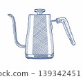A hand drawn gooseneck kettles illustration 139342451